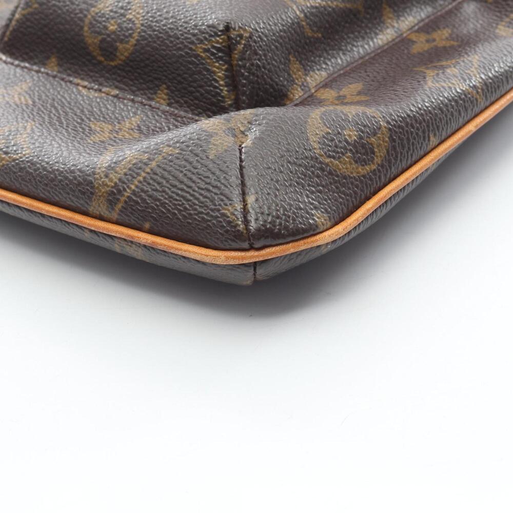 LOUIS VUITTON Authentic Brown Monogram Leather Pouch - Picture 6 of 12